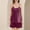 Purple, variant on Xihbxyly Womens Pajamas Fashion Solid Color Cami Pajama Set Casual Crew Neck Sleeveless Sleepwear with Shorts