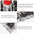 thumbnail image 5 of FORMRS Womens Scarf Winter Soft Long Big Warm Shawls Wrap Tassel Scarves, Black Streets, 5 of 9