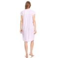 thumbnail image 4 of Lati Fashion Women Nightgowns Short Sleeve Female Nightgowns & Sleepshirts Purple XL, 4 of 4
