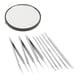 thumbnail image 2 of Kit de pinzas para eliminar puntos negros, espejo de aumento 5X, pinzas para eliminar puntos negros con aguja., 2 of 14