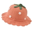 thumbnail image 4 of Children Winter Hats Baby Girls Knitted Hat Crochet Knitted Winter Hat Breathable Warm Hat Kids Knitted Beanie for Baby Boys,1-4 Years,A57-Pink, 4 of 7