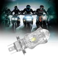 thumbnail image 2 of Bombillas LED para faros delanteros de motocicleta, 60000 K, doble cara, IP68, impermeables, 12 W, antiniebla, accesorios H4 Blanco Amarillo, 2 of 7