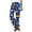 Blue, variant on Aofany Pajama Pants for Women Floral Printed Elastic Waist Pajama Bottoms Casual Comfy Loose Cotton Sleepwear Plus Size Full Length Pants with Pockets
