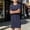 Navy, variant on QSAWXQZ Men's Sleepshirt Crew Neck Short Sleeve Knee Length Breathable Lounge Nightshirt Sleepwear with Pocket XL