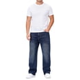 thumbnail image 3 of SAWOBUUN Mens Wide Leg Jeans Casual Relaxed Loose Fit Stretch Denim Pants, 3 of 7