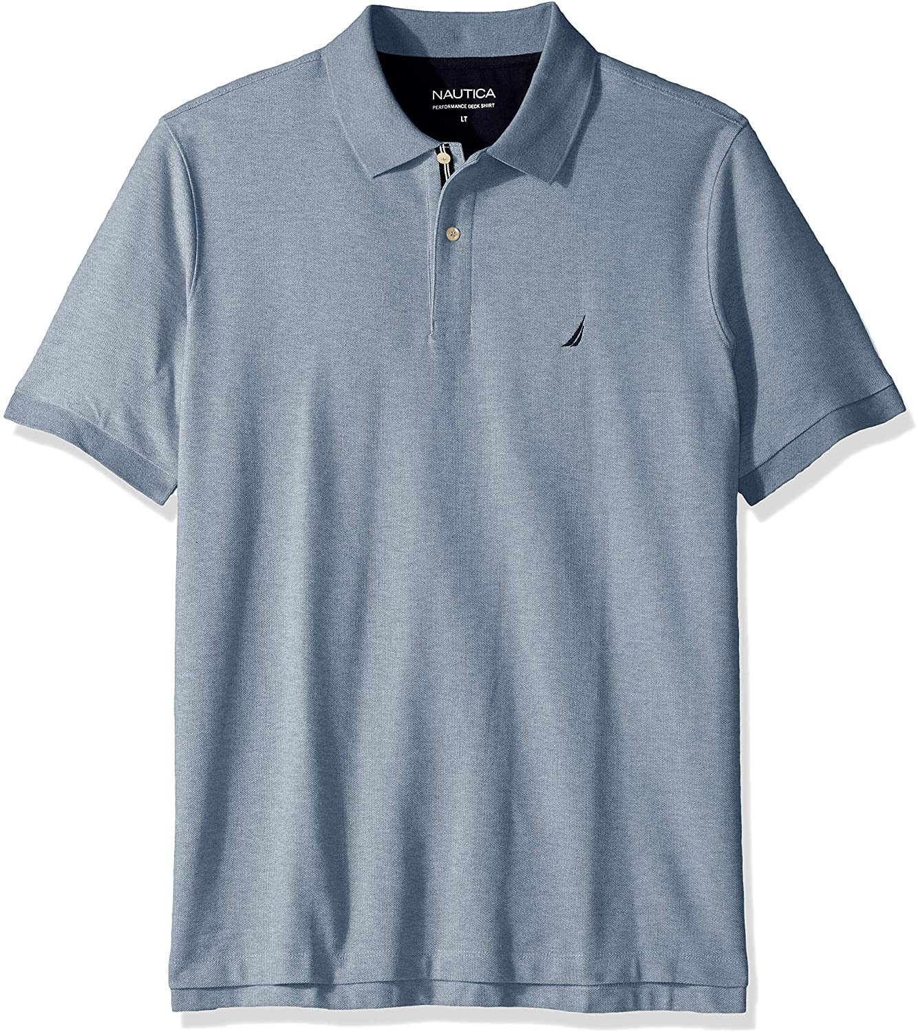 Nautica Men's Classic Fit Short Sleeve Solid Performance Deck Polo