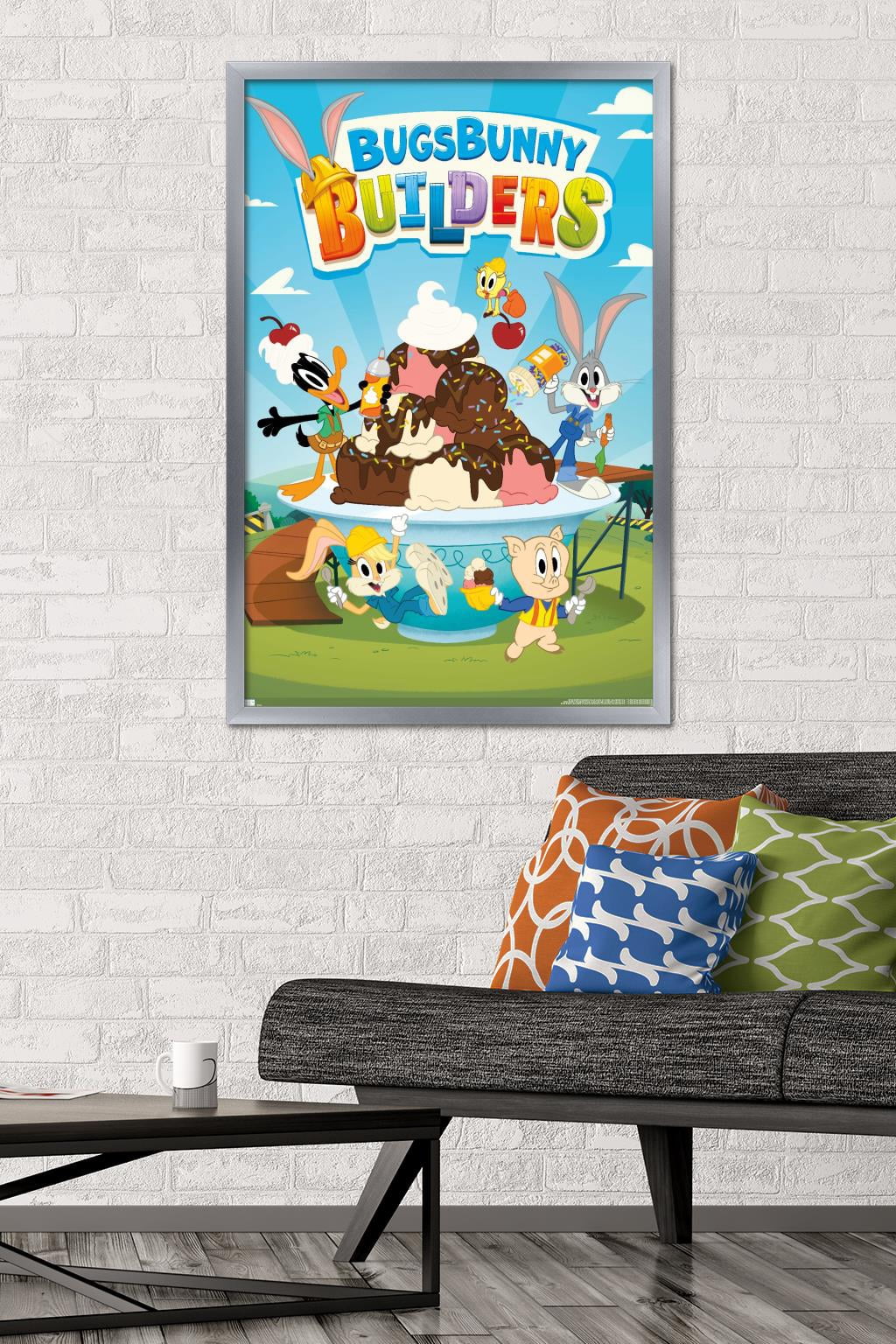 Bugs Bunny Builders - Key Art Wall Poster, 22.375" x 34" Framed
