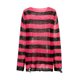 thumbnail image 4 of Sunloudy Camisa ahuecada para mujer, manga larga, cuello redondo, corte a rayas, tejido, informal, fiesta, otoño, primavera, tops Sunloudy  Tamaño medio, 4 of 9