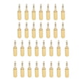 thumbnail image 1 of 30 piezas de conector de audio para auriculares de 3,5 mm chapado en oro de 2 canales estéreo equilibrado conector de repuesto, 1 of 5