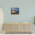 thumbnail image 2 of Stupell Rocky Shore Coastal Mountain Peaks Landscape Photography Black Floater Framed Art Print Wall Art, 2 of 6