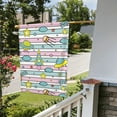 thumbnail image 5 of Wukai Space Doodle Garden Flags Double Sided Welcome Garden Yard House Flags Outside Outdoor House (Only Flag), 5 of 8