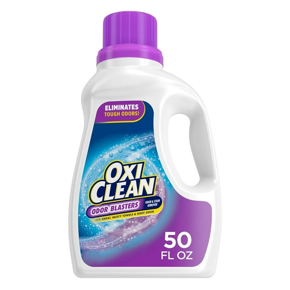 OxiClean Odor Blasters Odor and Stain Remover Laundry Booster Liquid, 50 fl oz C29