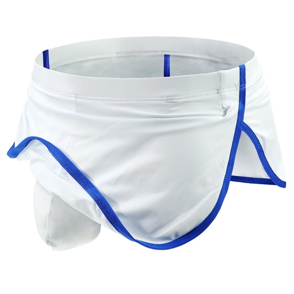 ZToonmas Men's Split Side Mini Skirt Underwear Contrast Trim Low Rise Fit Comfort Underwear for Daily Wear