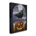 thumbnail image 3 of Stupell Industries Spooky Halloween Night Sky Crow Jack-o'-lantern Full Moon, 16 x 20, Design by Grace Popp, 3 of 5