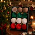 thumbnail image 7 of Hanging Ball Ornaments for Christmas Tree, Plastic Holiday Decorations Set, 7 of 7