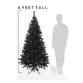 thumbnail image 5 of Perfect Holiday 6ft Purple Canadian Pine Christmas Tree, 855 pvc branch tips with Metal Stand, Black Halloween, 5 of 10