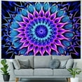 thumbnail image 4 of Shiartex  Tapestry Hippie Tapestry Tapestry Trippy Decor Neon Boho Tapestries Mandala Wall Tapestry for Bedroom Aesthetic Wall Hanging 60x50inch, 4 of 6