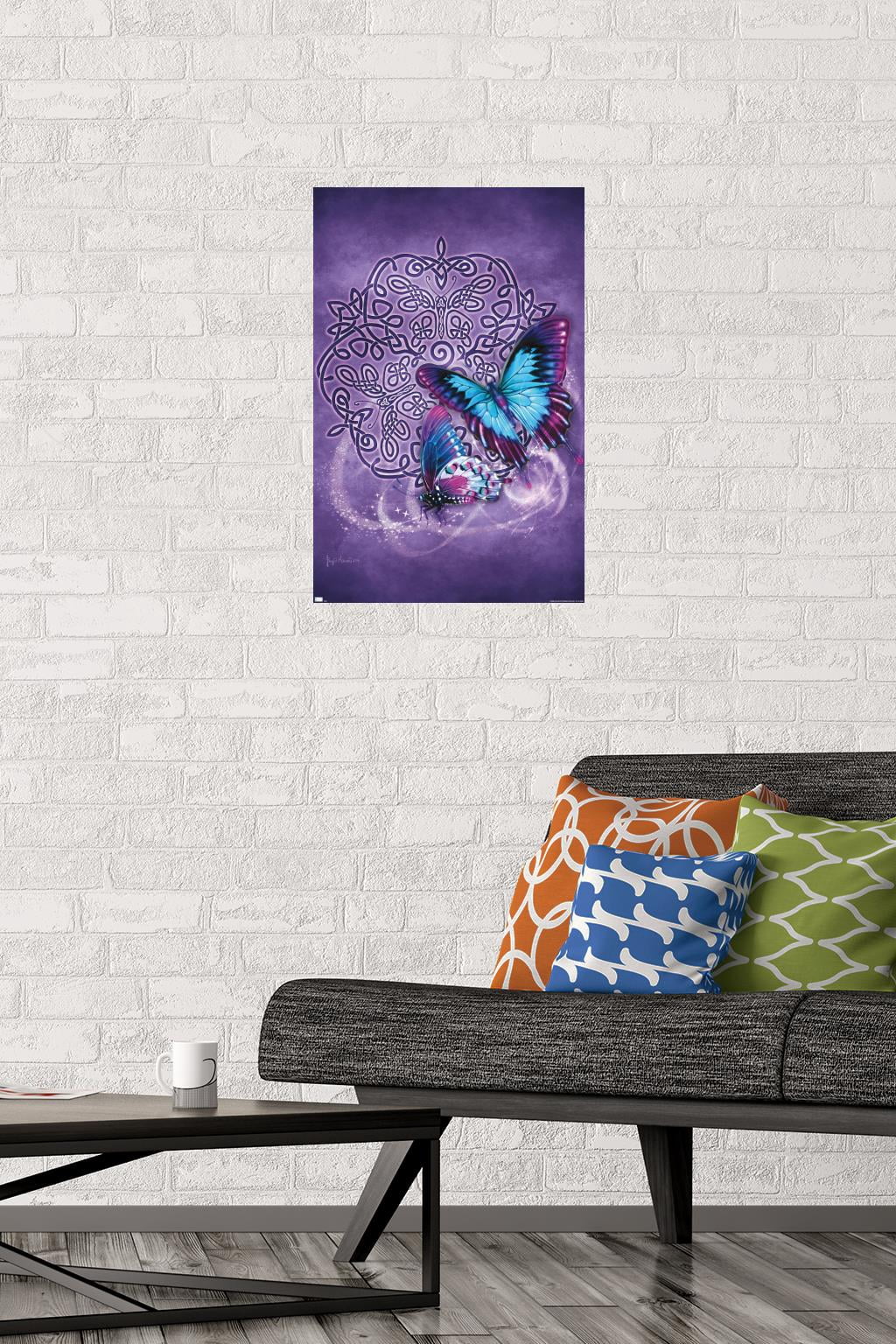Brigid Ashwood - Celtic Butterfly Wall Poster, 14.725" x 22.375"