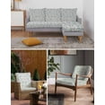 thumbnail image 6 of Farmhouse Flower Sofa Couch Cushion Covers Washable, Removable Stretchable Sectional Couch Covers, Botanical Vintage Light Blue Leaf Slipcovers for L & T Shape Sofa Furniture Protector S Size 3 pcs, 6 of 7