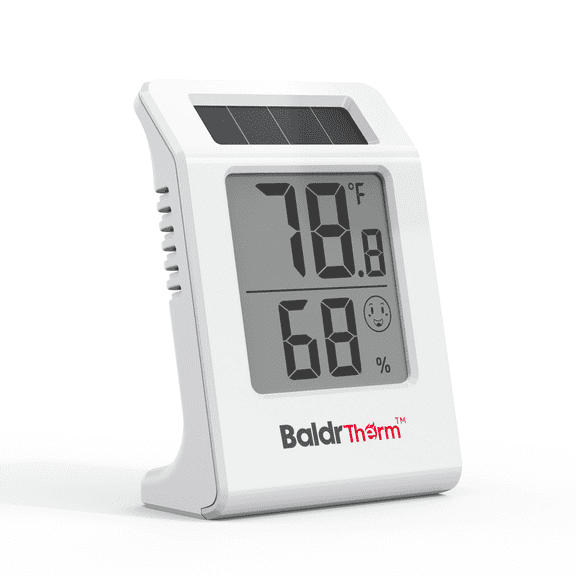BaldrTherm Digital Thermometer and Hygrometer Meter - 2.2" Display (1-Pack)