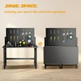 thumbnail image 6 of Danolapsi Heavy-Duty Wall-Mounted Workbench,Workbench with Pegboard,Work Bench Table for Foldable, Metal Tool Work Bench for Garage Warehouse Workshop for Garage, Warehouse, Workshop, Home, 6 of 6