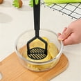 thumbnail image 6 of Wovilon Cooking Light Potato Masher, Sturdy and Heat Resistant, Safe For Non-Stick Cookware, Soft Grip Nylon Gadget, Black, 6 of 9