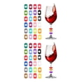 thumbnail image 1 of Injueey 24Pcs Goblet Markers Beverage Anti-Skid Silicone Tool Labels Cups Identifier Wedding Decorations Drinks Party Accessories 2piezas, 1 of 6