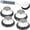 5PCS/Set, variant on AEVXKHI 5PCS Stainless Steel Wool Scrubber with Handle, Dual-Sided Metal Sponge Wool Scrubbers, Handheld Scrubbing Cleaner Brush Scouring Pad with Tray for Kitchen Cleaning