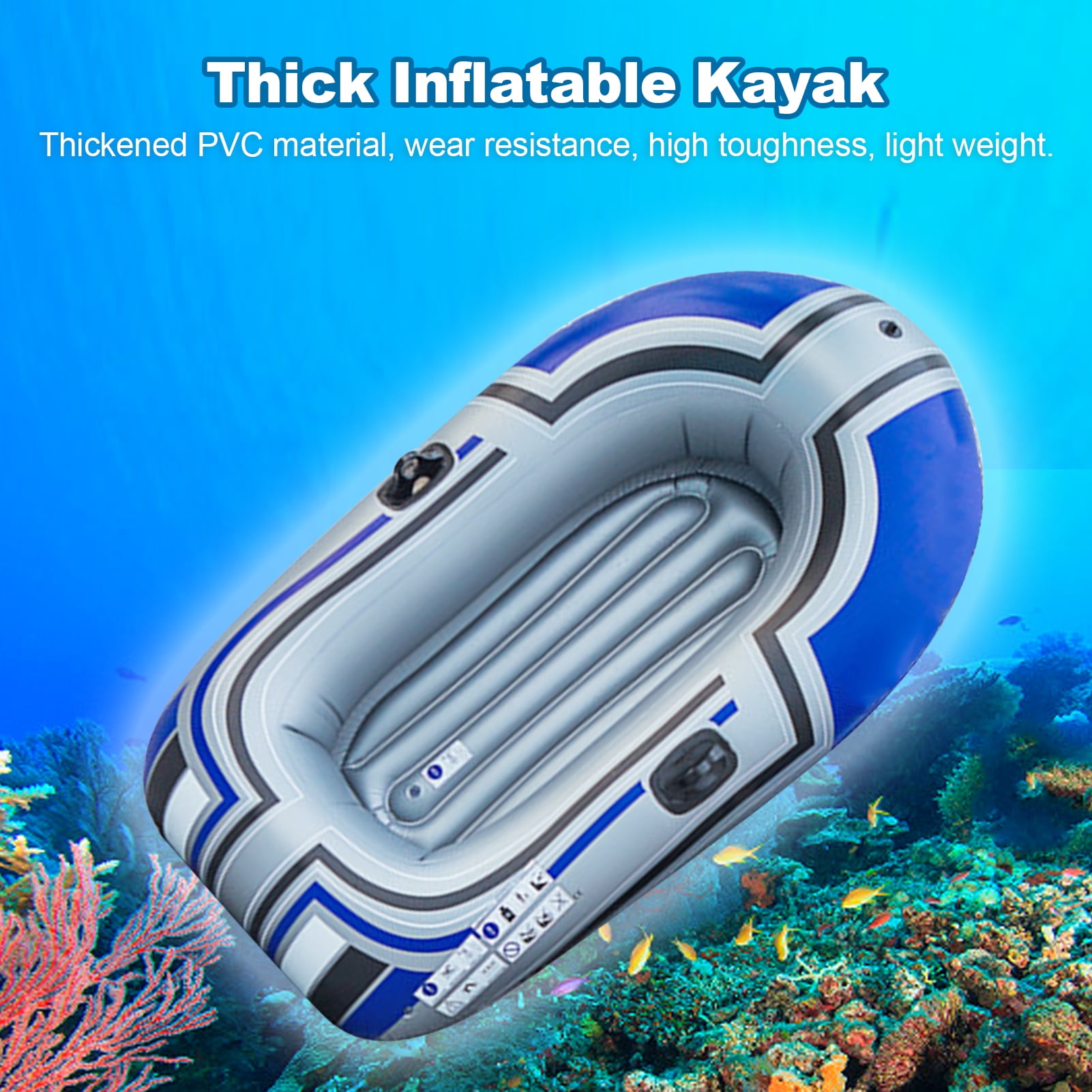 Walmeck Single Person 150 cm Inflatable Raft