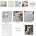 thumbnail image 3 of Paint by Numbers Kit for Adults, Adorable White French Bulldog Paint by Numbers, Easy Paint by Numbers Kit for Adults Beginner, DIY Adult Paint by Number Kits on Canvas, 12x16in Home Decor, 3 of 7