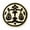 Brown-26, variant on Paisley Pattern Wooden Fabric Stamp Hand Carved Painting Block Printing Art