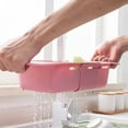 thumbnail image 6 of Ludlz Household Retractable Kitchen Sink Fruit Storage Rack Vegetable Drain Basket, 6 of 7