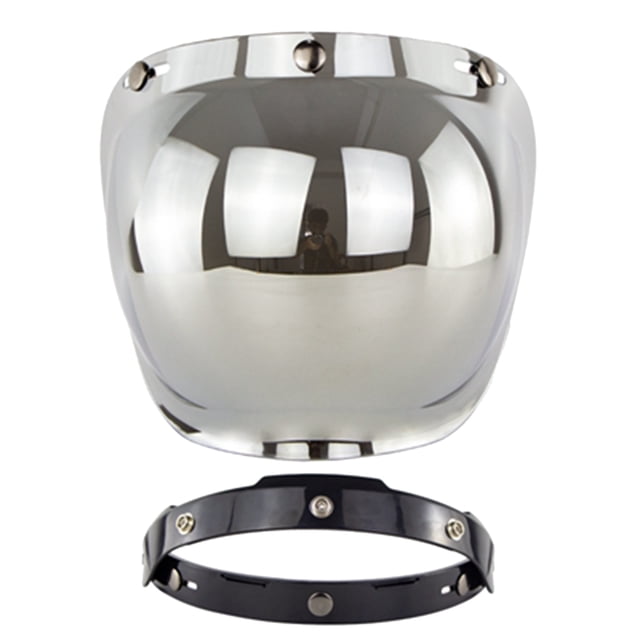 Casco de cara abierta, visera para motocicleta, visera de burbuja, escudo de burbujas, accesorios para cascos de motocicleta