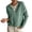 Green #021, variant on Pullover Henley Sweaters for Women Button Up Crew Neck 2 in 1 Knitted Tops Long Sleeve Business Casual Top Fall Oversized Clothes L
