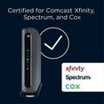 thumbnail image 5 of Motorola MG7550 (16x4) Cable Modem + AC1900 Wi-Fi Router Combo, DOCSIS 3.0 , Certified for XFINITY by Comcast, Time Warner, Spectrum, Cox, & more, 5 of 6