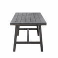thumbnail image 2 of Dark Grey Dining Table with Leg Support, 2 of 5