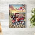 thumbnail image 2 of Be My Valentine's Australian Cattle Dog Truck Full of Love Flower Balloon Vertical Matte Canvas Poster Heeler Lover Gifts Wall Art Home Decor - 02029, 2 of 5