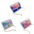 thumbnail image 2 of Bolso de hombro para mujer, holograma, transparente, cruzado, con cadena, con hebilla, color degradado Jumpingount BB7268-02, 2 of 7