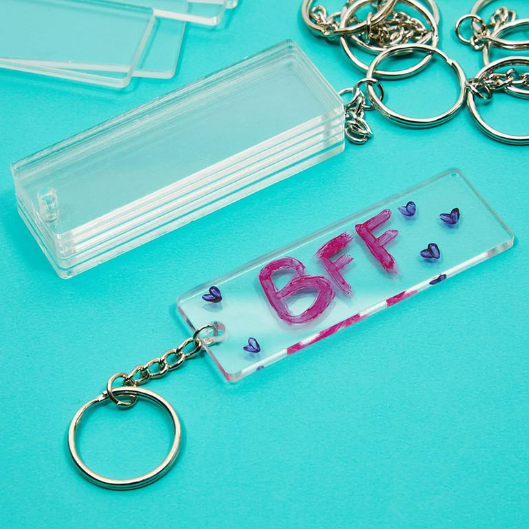 Made keychains using acrylic keychain blanks, and used a transparent vinyl  over the whole thing to make it more sturdy and keep the color from rubbing  off the printed vinyl! : r/cricut