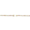 thumbnail image 4 of Gem Stone King 18K Yellow Gold Plated Silver Heart Shape White Moissanite Pink Moissanite and White Lab Grown Diamond Greek Vine Flower Tennis Bracelet for Women (4.64 Cttw, 7.5 inch), 4 of 4