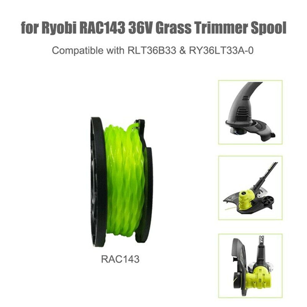 Trafikprop Ups Opfattelse FANJIE 3 Pack Replacement Spool Line for Ryobi RAC143 36V Grass Trimmer  Spool - Walmart.com