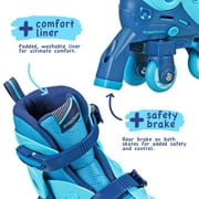 Roller Derby Boys Switch 2-in-1 Combo Adjustable Skate Size Medium (13-3) with Protective