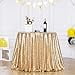 thumbnail image 3 of Poise3EHome 90-Inch Round Sequin Tablecloth for Party Cake Dessert Table Events, 3 of 4