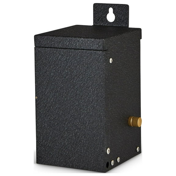 EMCOD EPC Series Two-Taps AC Magnetic Transformer with Timer & Photocell, 120Vac input/12 or 15Vac output, Black Powder Coated Steel