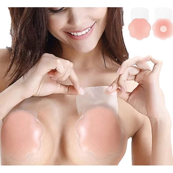 - Silicone Breast Lift Pasties Natural Skin Look Reusable-