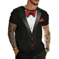 thumbnail image 2 of Tops para hombre, blusas y camisas de manga corta con cuello redondo para hombre, blusas casuales de moda para hombre con cuello redondo, blusas deportivas con mangas cortas, blusas de poliéster para, 2 of 7