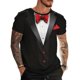 thumbnail image 2 of Tops para hombre, blusas y camisas de manga corta con cuello redondo para hombre, blusas casuales de moda para hombre con cuello redondo, blusas deportivas con mangas cortas, blusas de poliéster para, 2 of 7