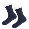 thumbnail image 3 of Women's Winter Warm Sherpa Fleece Lined Slipper Socks with Grippers Fuzzy Cozy Non Slip Super Soft Thick Thermal Sock, 3 of 3