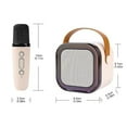 thumbnail image 3 of Portable Karaoke Machine for Kids and Adults - Small Bluetooth Speaker with Microphone and Led Dynamic Lights - Fun Sound Changing for Birthday Parties, Travel and Celebrations, 3 of 8