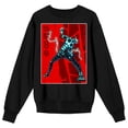 thumbnail image 4 of Kaiju No. 8 Hafka Habino Kaju Form Lightning Crew Neck Long Sleeve Black Adult Sweatshirt-XXL, 4 of 6